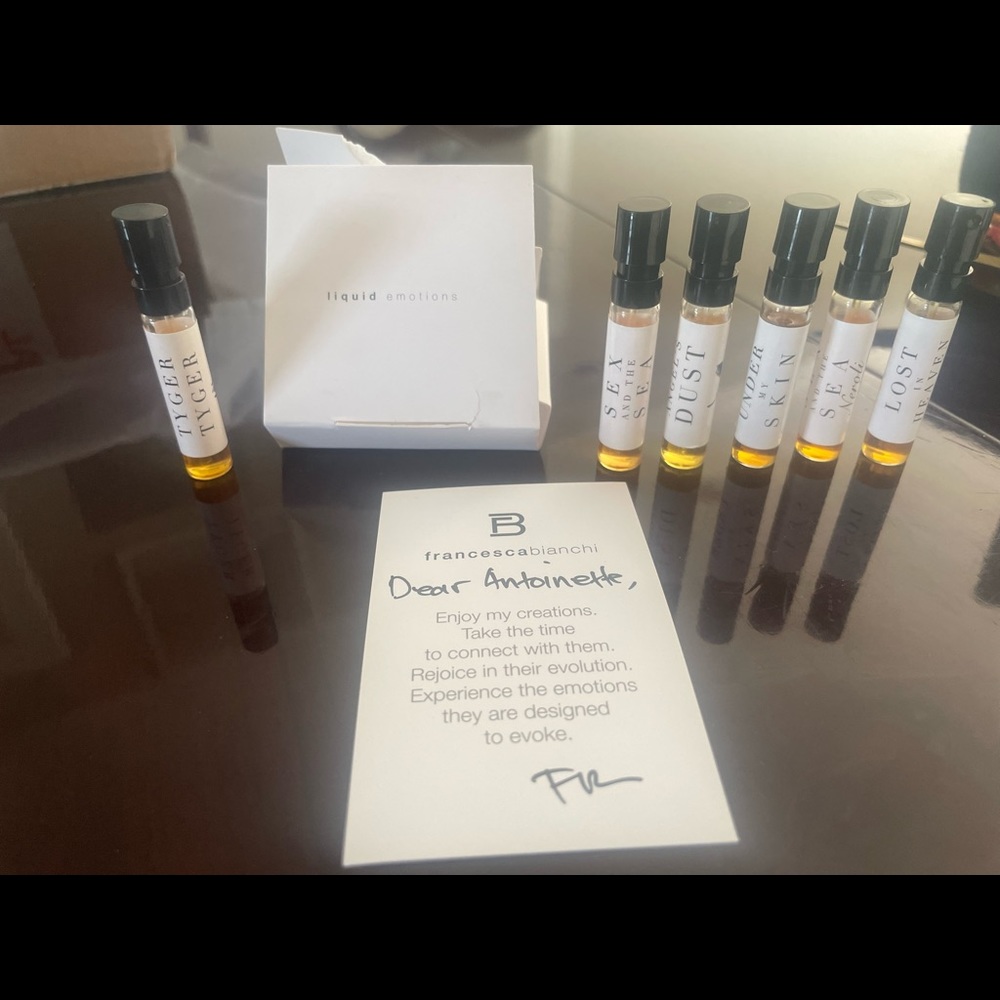 Francesca Bianchi ‘Born in Venus’ extract parfum Discovery set. Newly Received!